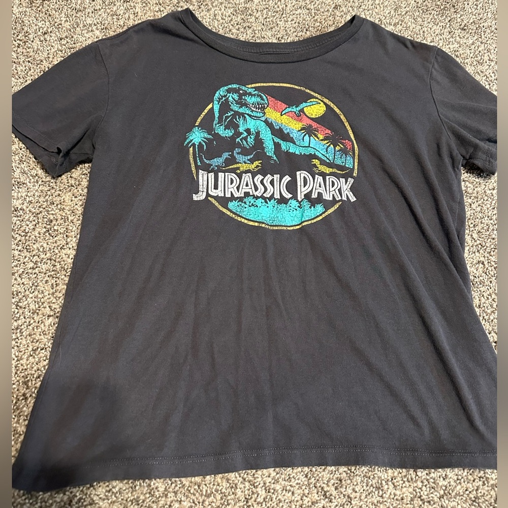Women’s Jurassic Park Dark Gray T-Shirt